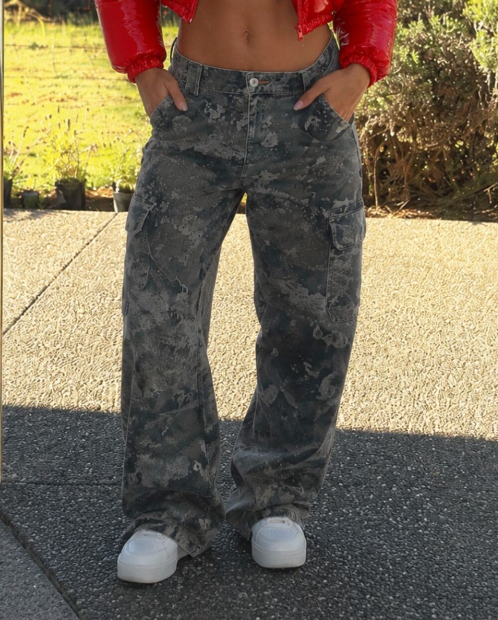 streetwear camo cargo pants